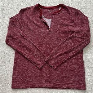 Merona Burgundy Knit Top Men’s Size Large